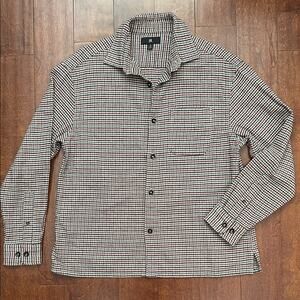 Banana Republic Men’s Multicolor Houndstooth Shirt, Thicker Material, Size Med
